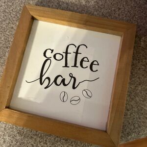 Wooden Coffee Bar Sign
